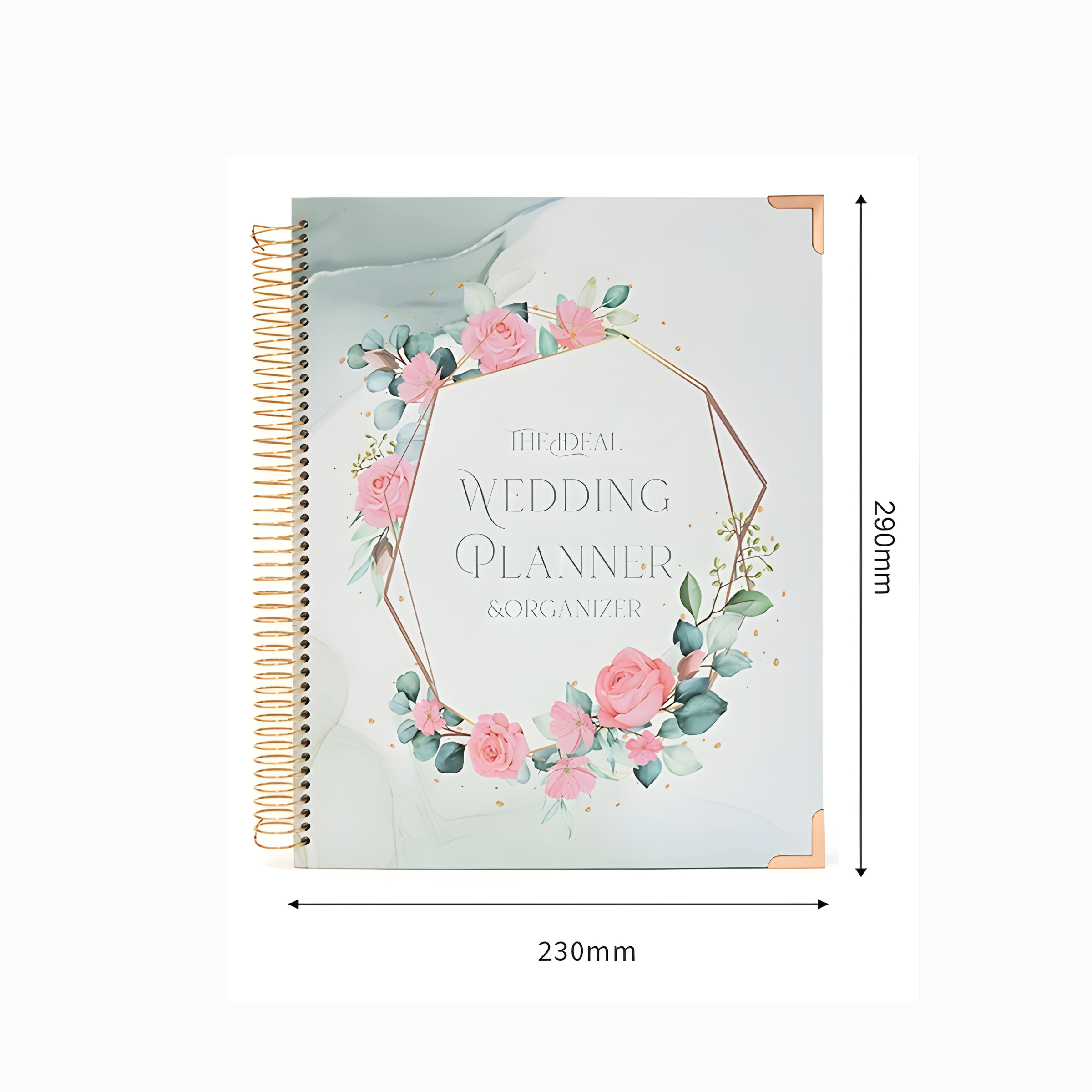 Tulip Wedding Planner Notebook – Elegant Engagement Planning Book (290×230mm) - Vision board shop