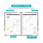 2026 English A5 Coil Diary – Spiral Planner Notebook for Daily & Monthly Scheduling - Vision board shop