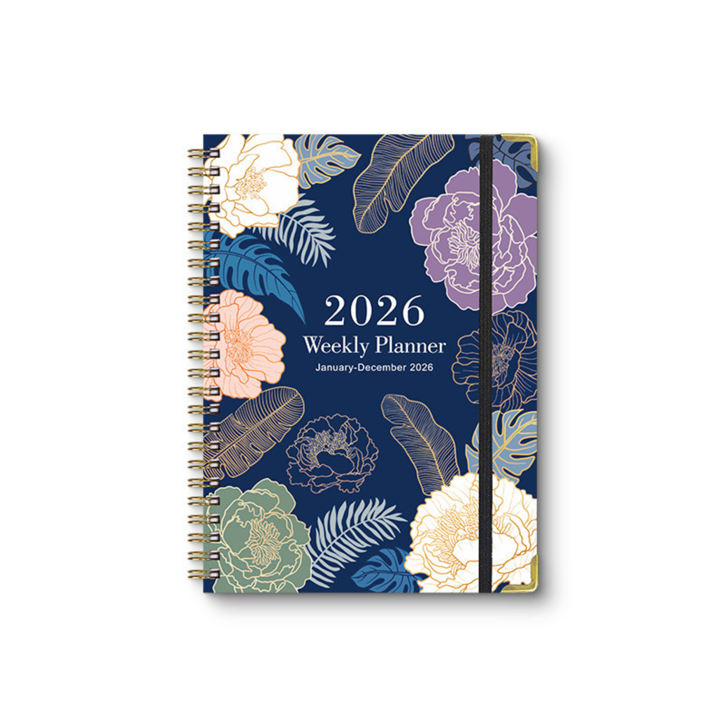 2026 English A5 Coil Diary – Spiral Planner Notebook for Daily & Monthly Scheduling - Vision board shop
