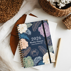 2026 English A5 Coil Diary – Spiral Planner Notebook for Daily & Monthly Scheduling - Vision board shop