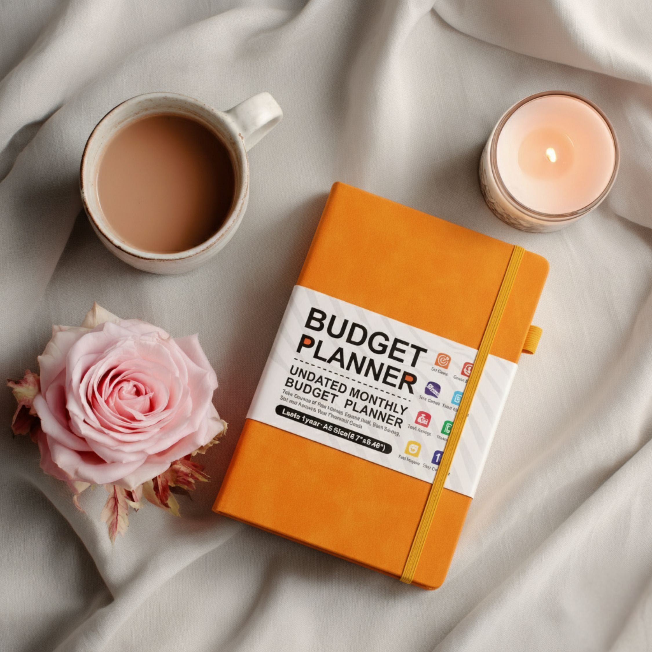 Plan Cash Budget Planner – A5 Leather Notebook for Weekly & Financial Planning - Vision board shop